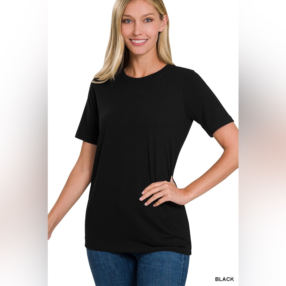 🆕 Zenana SHORT SLEEVE ROUND NECK TEE